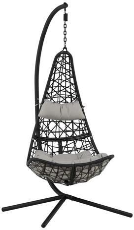 Fjôrd Hangstoel Zwart Wicker Edinbrugh