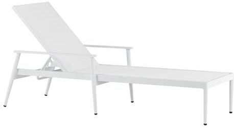 Fjôrd Ligbed Wit Aluminium|Textiel Break