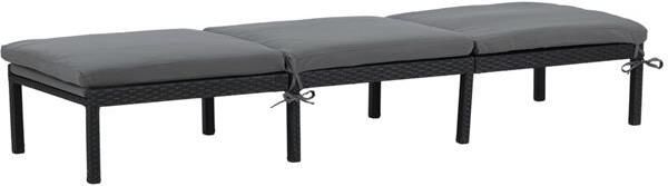 Fjôrd Ligbed Zwart Wicker Bilbao