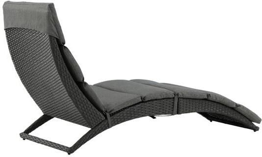 Fjôrd Lounge Ligbed Zwart Wicker Archie
