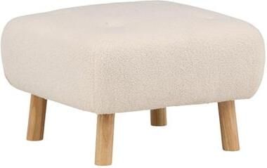 Fjôrd Poef Wit Bouclé Salina
