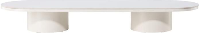 Nohr Ovale Salontafel Shundrika MDF Steenlook 190 x 60cm Beige Ovaal - Foto 2