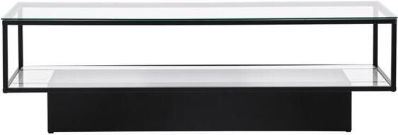 Hioshop Maglehem salontafel met plank 60x130 cm glas. - Foto 2