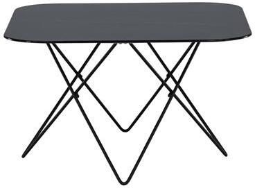 Fjôrd Salontafel Zwart Marmerlook 80cm Glas Tristar