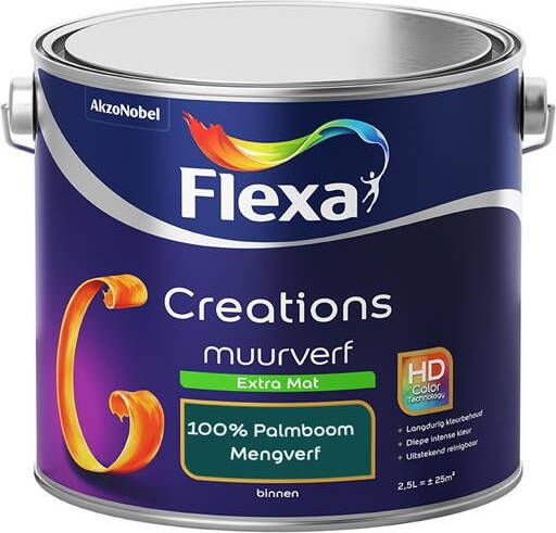 Flexa Creations Muurverf Extra Mat 100% Palmboom 2 5 liter