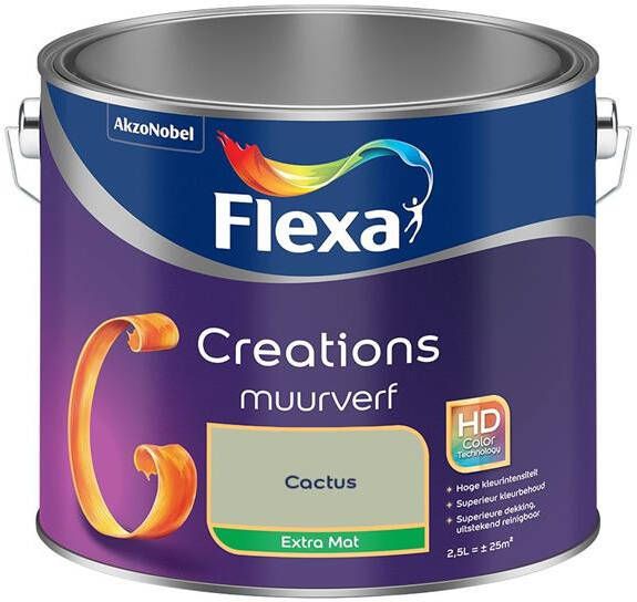 Flexa -CREATIONS MUURVERF EXTRA MAT-BINTI CACTUS-2 5L