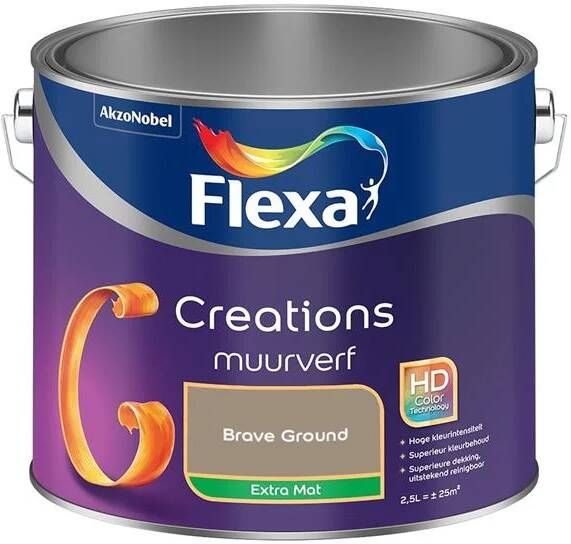 Flexa Creations Muurverf Extra Mat Brave Ground 2.5L