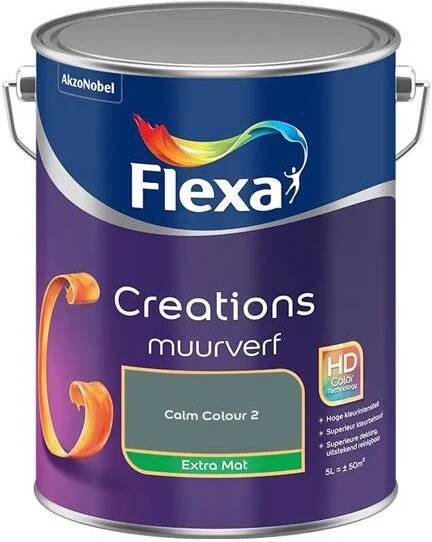 Flexa Creations Muurverf Extra Mat Calm Colour 2 5L