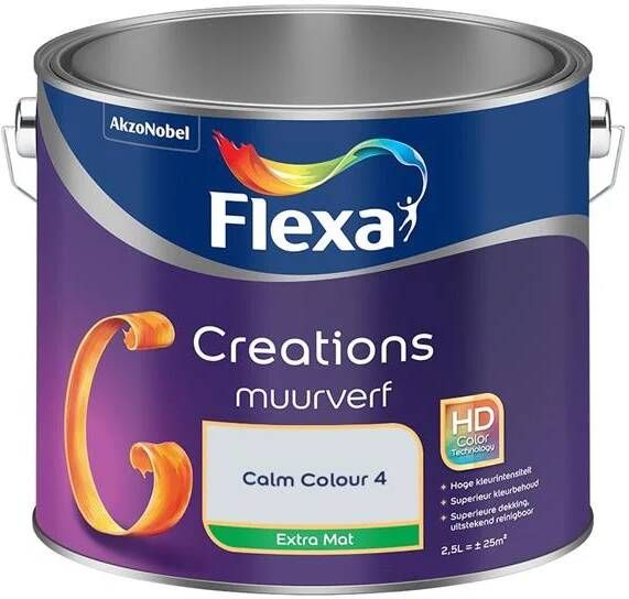 Flexa Creations Muurverf Extra Mat Calm Colour 4 2.5L