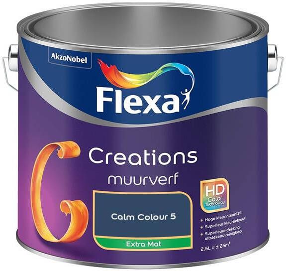 Flexa Creations Muurverf Extra Mat Calm Colour 5 2.5L