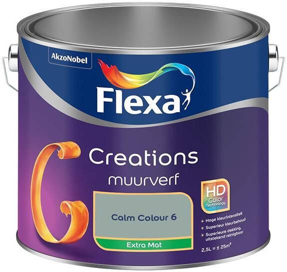 Flexa Creations Muurverf Extra Mat Calm Colour 6 2.5L