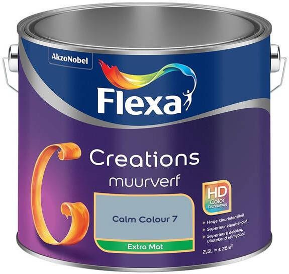 Flexa Creations Muurverf Extra Mat Calm Colour 7 2.5L