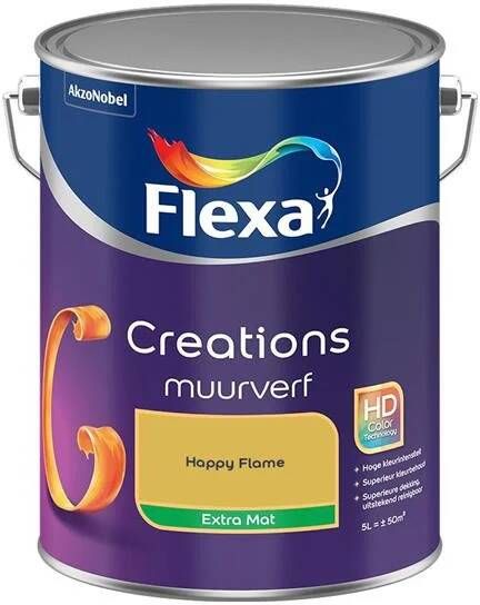 Flexa Creations Muurverf Extra Mat Happy Flame 5L