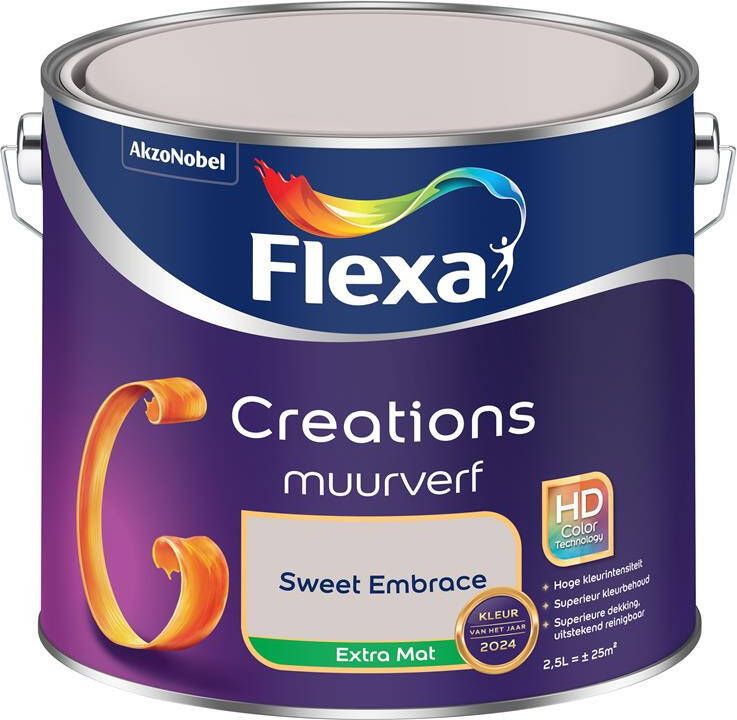 Flexa Creations Muurverf Extra Mat KvhJ24 Sweet Embrace 2.5L