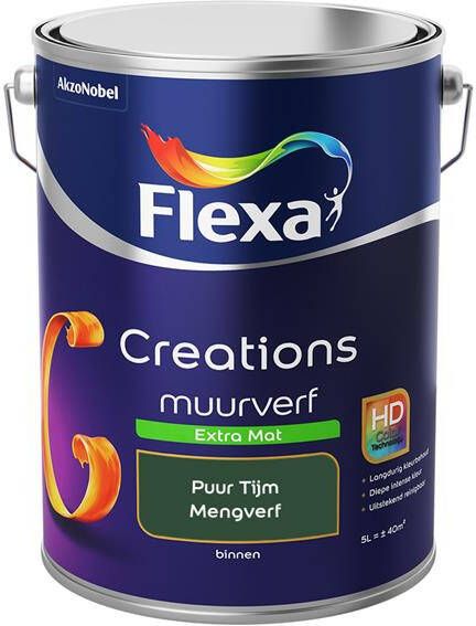 Flexa Creations Muurverf Extra Mat Puur Tijm 5 liter