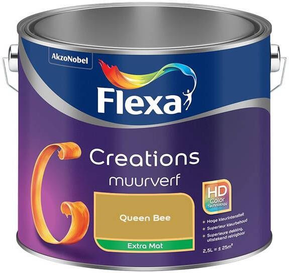 Flexa Creations Muurverf Extra Mat Queen Bee 2.5L