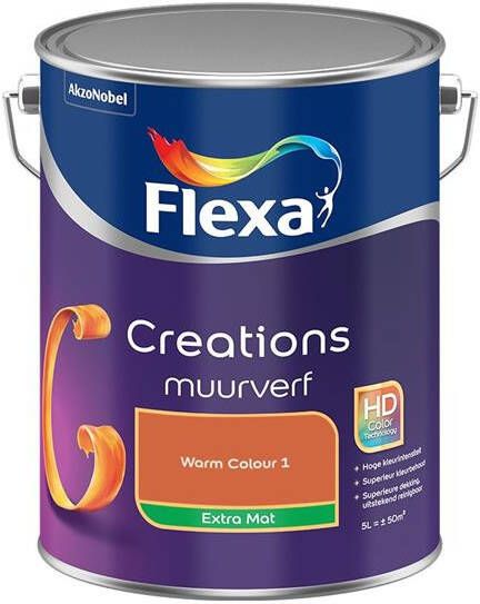Flexa Creations Muurverf Extra Mat Warm Colour 1 5L