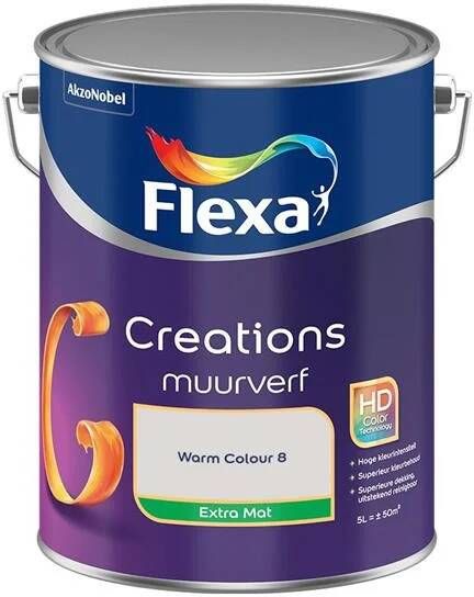 Flexa Creations Muurverf Extra Mat Warm Colour 8 5L