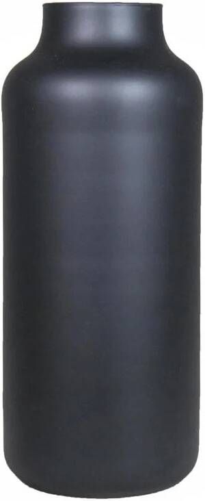 Bela Arte Bloemenvaas Milan mat zwart D15 x H35 cm melkbus vaas