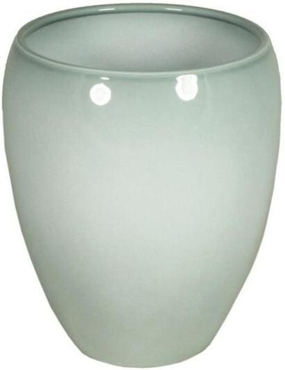 Floran Vaas misty groen glanzend keramiek 16 x 19 cm
