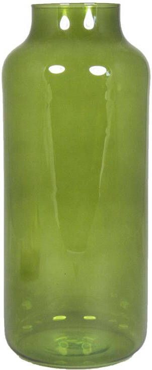 Floran Vaas apotheker model groen|transparant glas H35 x D15 cm