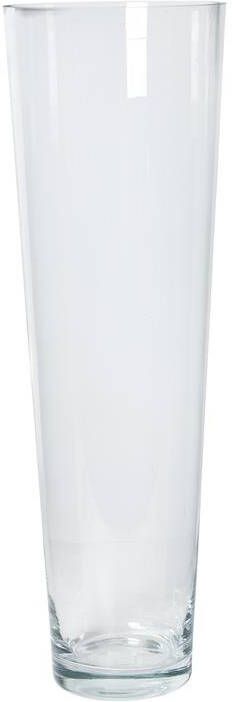 Floran Vaas conisch helder glas 22 x 70 cm Kegelvormig