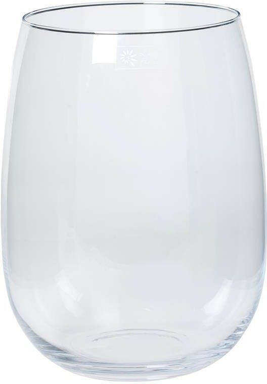 Floran Vaas Julia wijde hals transparant glas 27 x 40 cm