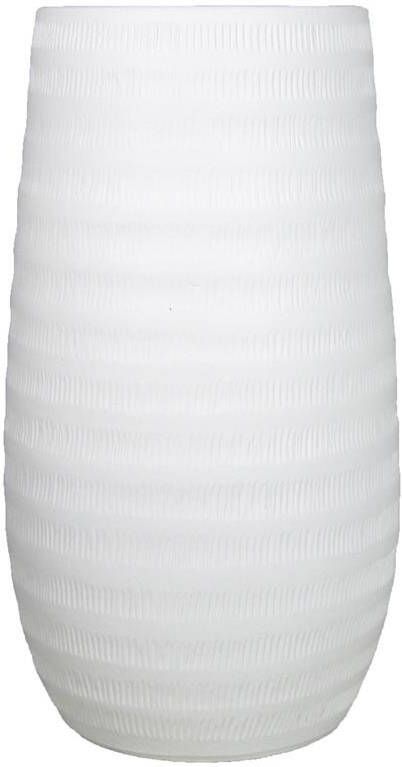 Floran Bloemenvaas wit mat keramiek 50 x 26 cm bloemen