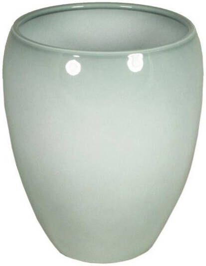 Floran Vaas misty groen glanzend keramiek 25 x 28 cm