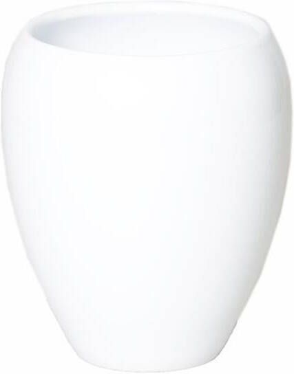 Floran Vaas wit glanzend keramiek 25 x 28 cm