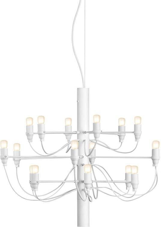 Flos 2097|18 by Gino Sarfatti kroonluchter opaal wit