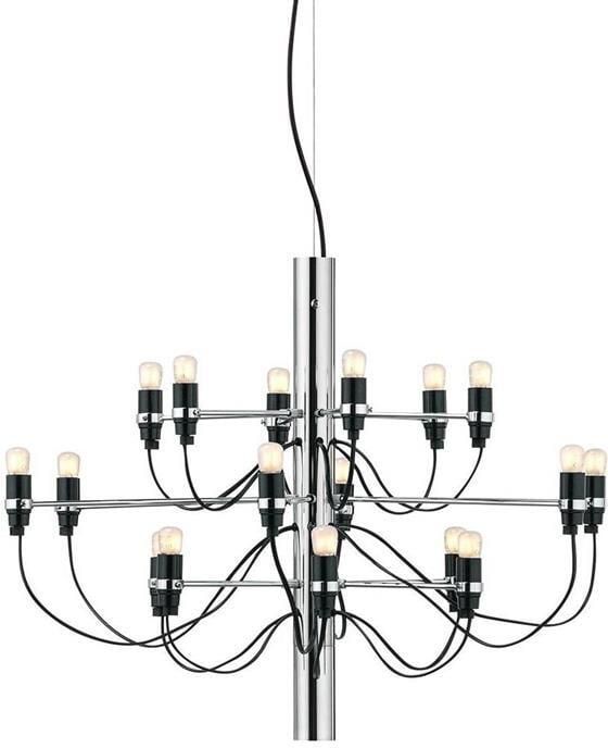 Flos 2097|18 by Gino Sarfatti kroonluchteropaal chroom