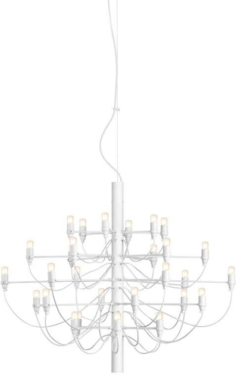 Flos 2097|30 by Gino Sarfatti kroonluchter opaal wit