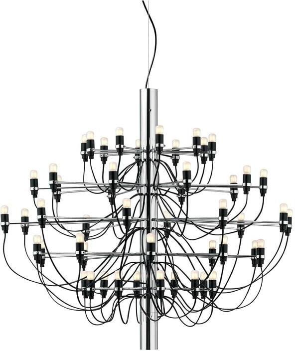 Flos 2097|50 by Gino Sarfatti kroonluchter Ø100 opaal chroom