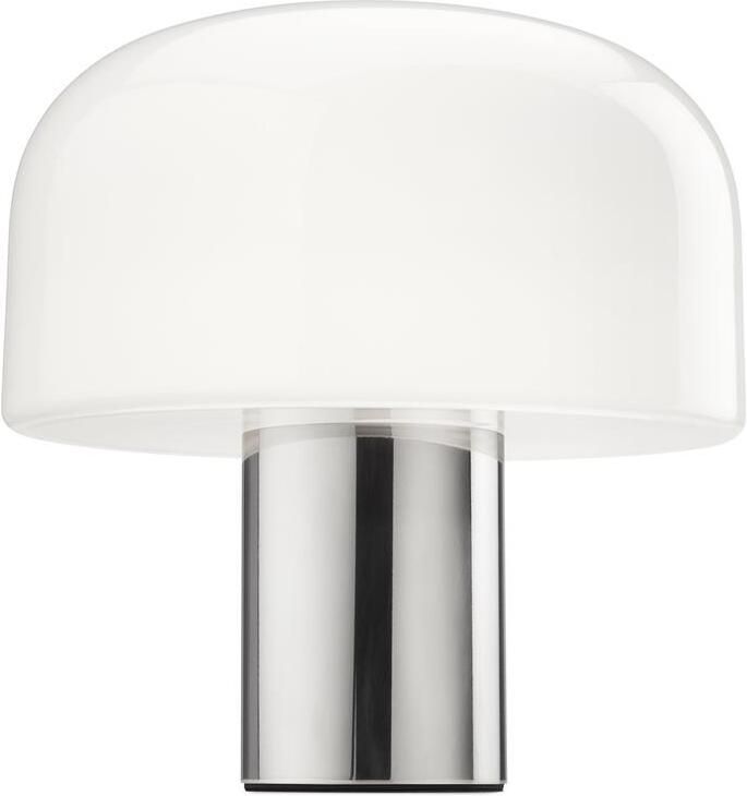 Flos Bellhop Glass tafellamp LED Bright Aluminum