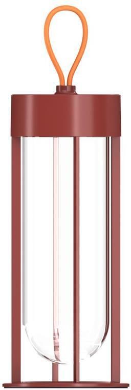 Flos InVitro Unplugged tafellamp LED oplaadbaar terracotta