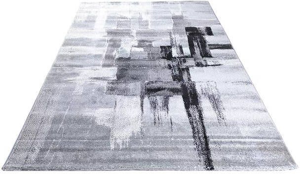 Flycarpets Lima Vloerkleed 80x150 cm Grijs Polypropyleen Voor binnen Rechthoek Modern Woonkamer Laagpolig