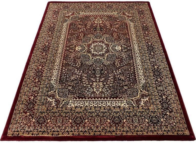 Flycarpets Klassiek Vloerkleed Marrakesh Rood Beige 160x230 cm Oosters motief Perzisch Tapijt Laagpolig Retro Kleed Woonkamer - Foto 3