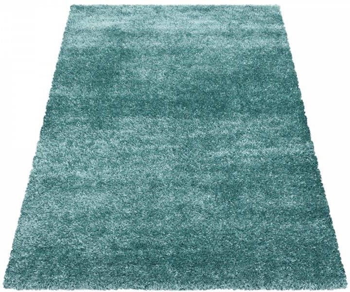 Flycarpets Nox Vloerkleed Hoogpolig Blauw Turquoise 200x290 cm Woonkamer Tapijt - Foto 2