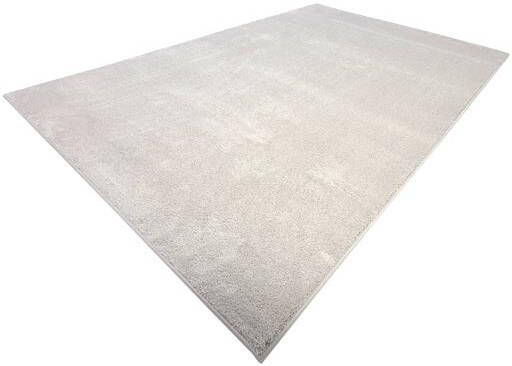 Flycarpets Ravenna Effen Vloerkleed Creme Tapijt voor Woonkamer Laagpolig 200x290 cm