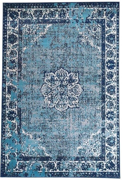 Flycarpets Sarande Vloerkleed Vintage Blauw Laagpolig 200x290 cm - Foto 2