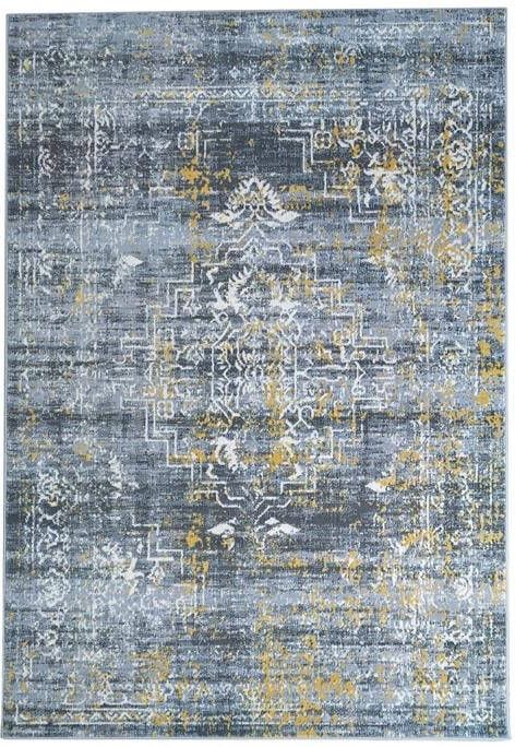 Flycarpets Sarande Vloerkleed Vintage Grijs Geel Laagpolig 160x230 cm - Foto 2