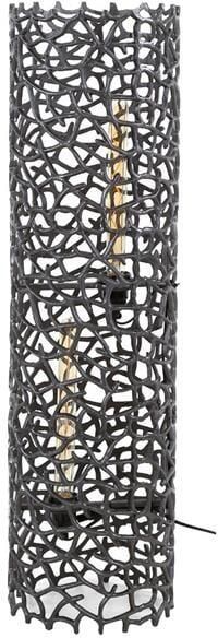 Fraaai Boyd vloerlamp Ø25 cm weaver cylinder L zwart nikkel