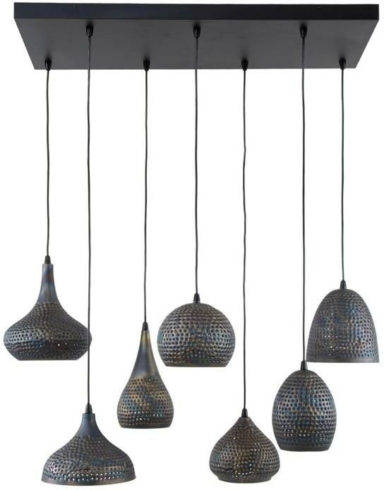 Fraaai Gear hanglamp 7L 100 cm metaal punch