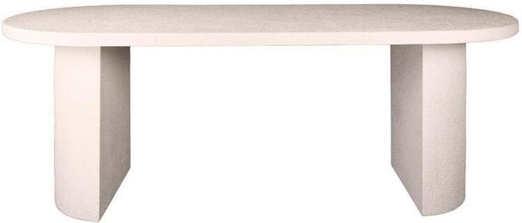 Fraaai Katie eetkamertafel arch stone 215x90cm marmer composiet