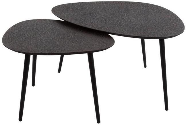 Fraaai Lazio salontafel driehoekig grijs | set van 2 - Foto 2