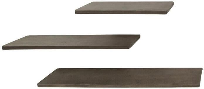 Fraaai Nowi wandschap set van 3 brons antiek