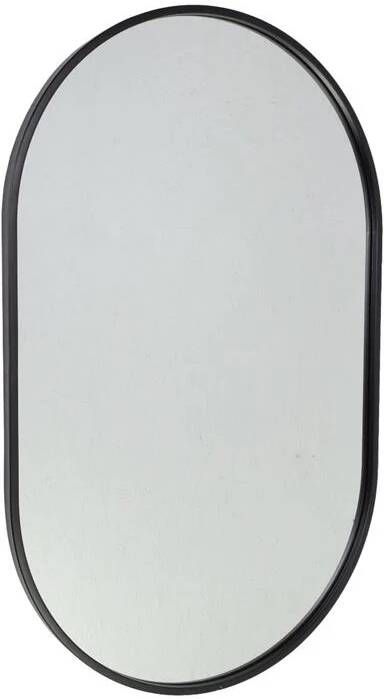 Loft42 Fragix Boston Spiegel Ovaal Zwart Metaal 80x50