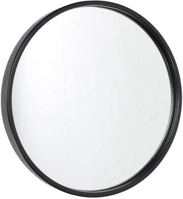 Loft42 Fragix Boston wandspiegel rond Zwart Metaal Ø35cm Industrieel