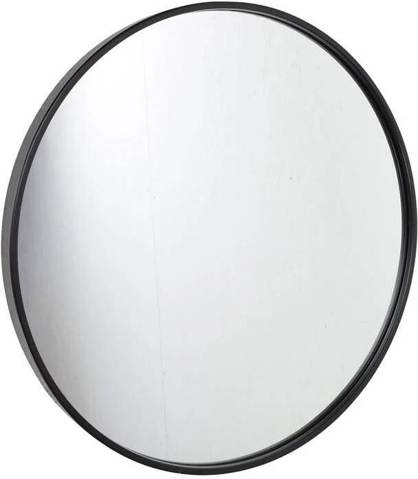 Loft42 Fragix Boston wandspiegel rond Zwart Metaal Ø45cm Industrieel